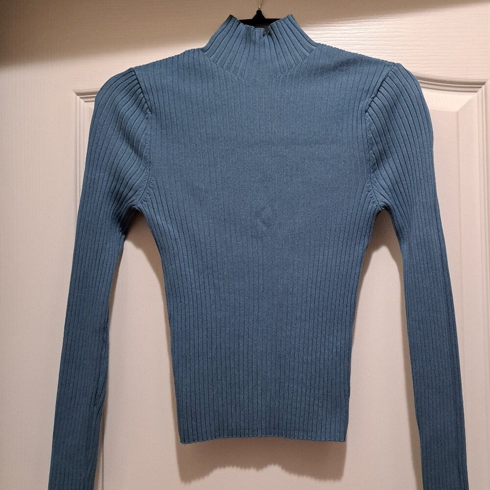 Zara cropped turtleneck sweater